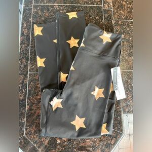 COPY - ✨✨Black & Rose Gold Starry Leggings! Great for Game Day!✨✨